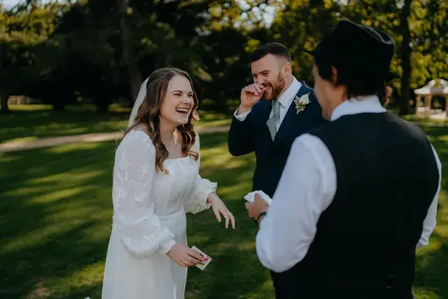 ‘Wow!! Darren is Incredible!! Our guests couldn’t stop talking about him’  Love receiving reviews like this one from Rebecca and Andrew’s wonderful wedding  @eastingtonpark also massive thanks to @clemstevensphotography for being amazing at his job and one of the nicest suppliers in the game.
.
.
.
.
.
.
.#weddingmagician #clemstevensphotography #darrencampbellmagician #darrencampbellmagic #magicianinthehat #eastingtonparkwedding #eastingtonpark 
#weddingday #weddinginspiraton #weddingentertainment&nbsp;#brideandgroom #weddingvenue&nbsp;#goodvibes #weddingphotography&nbsp;#wedding&nbsp;#venue #mrandmrs #banter #magician #magic